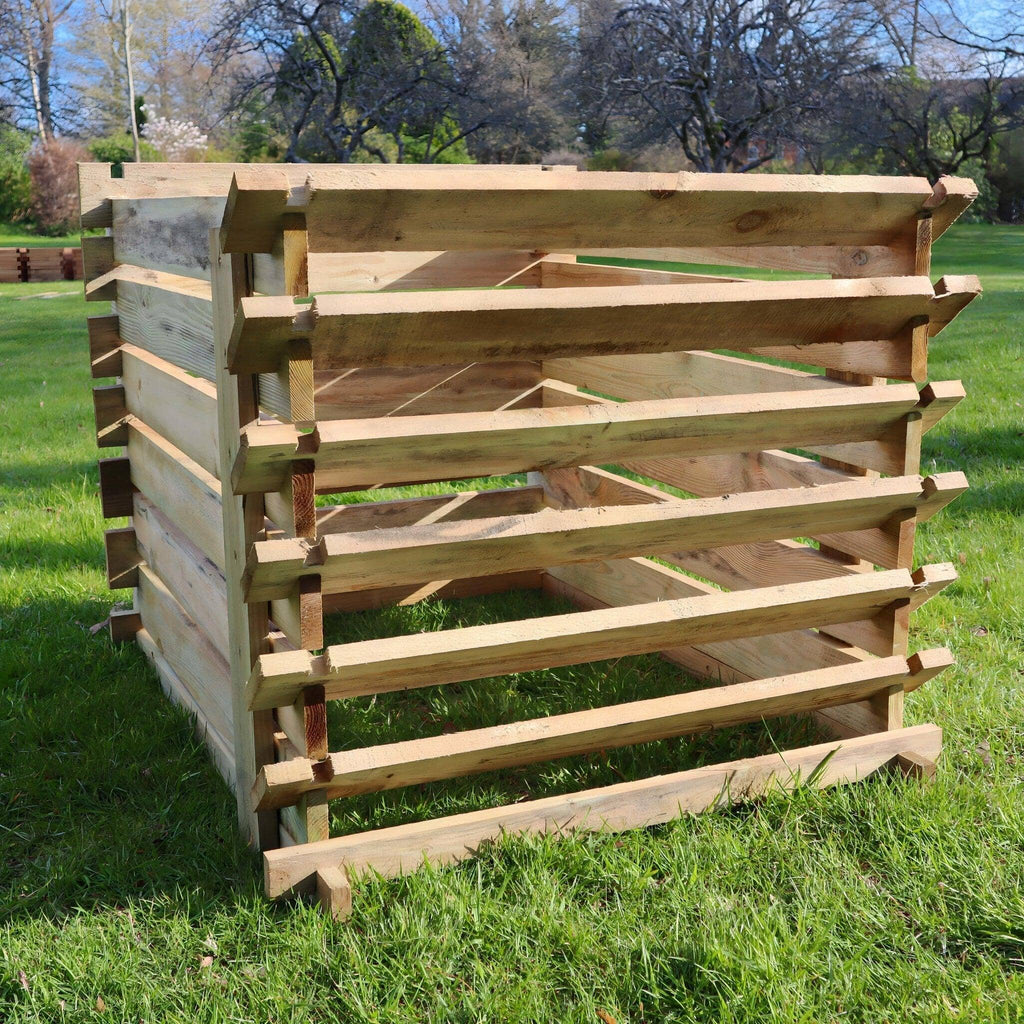 897 Litre Easy Fill Wooden Compost Bin – Extra Large Pressure-Treated Pine