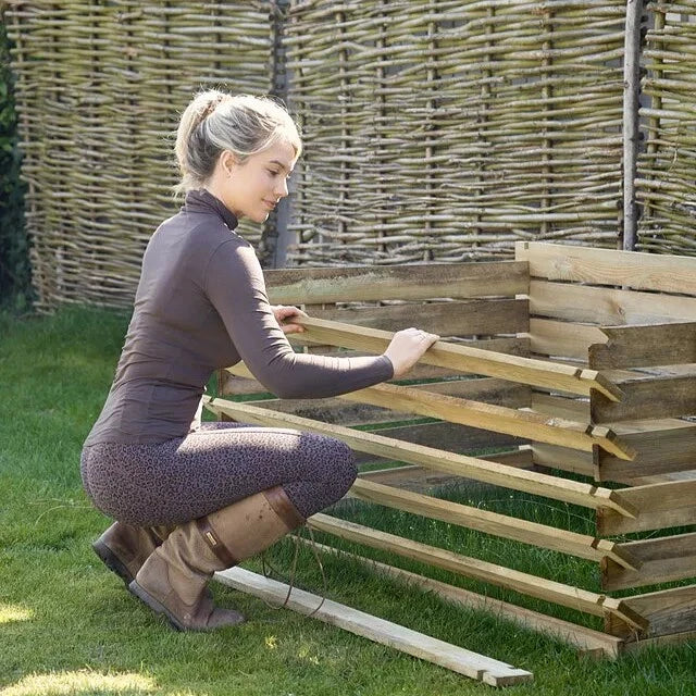 897 Litre Easy Fill Wooden Compost Bin – Extra Large Pressure-Treated Pine