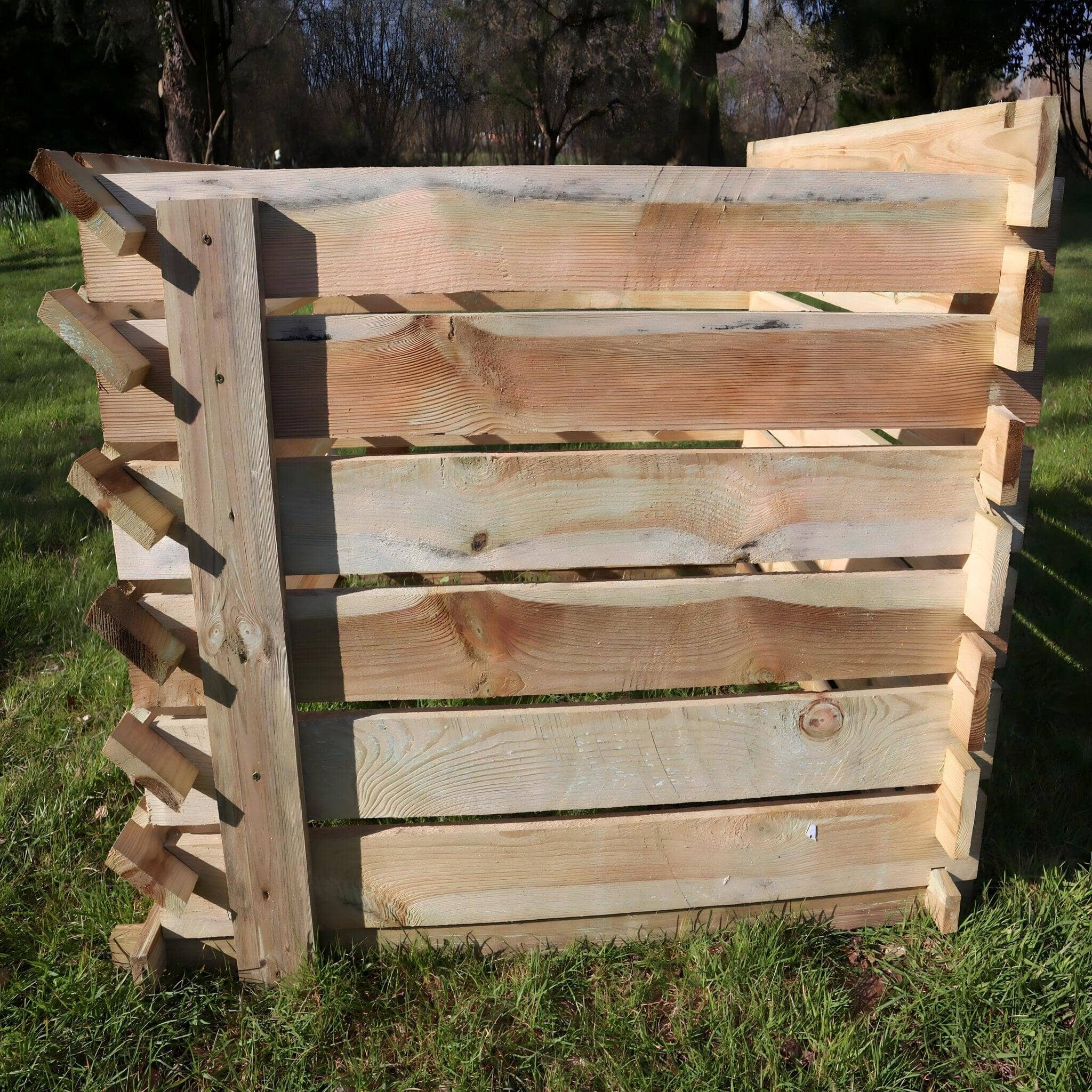 897 Litre Easy Fill Wooden Compost Bin – Extra Large Pressure-Treated Pine