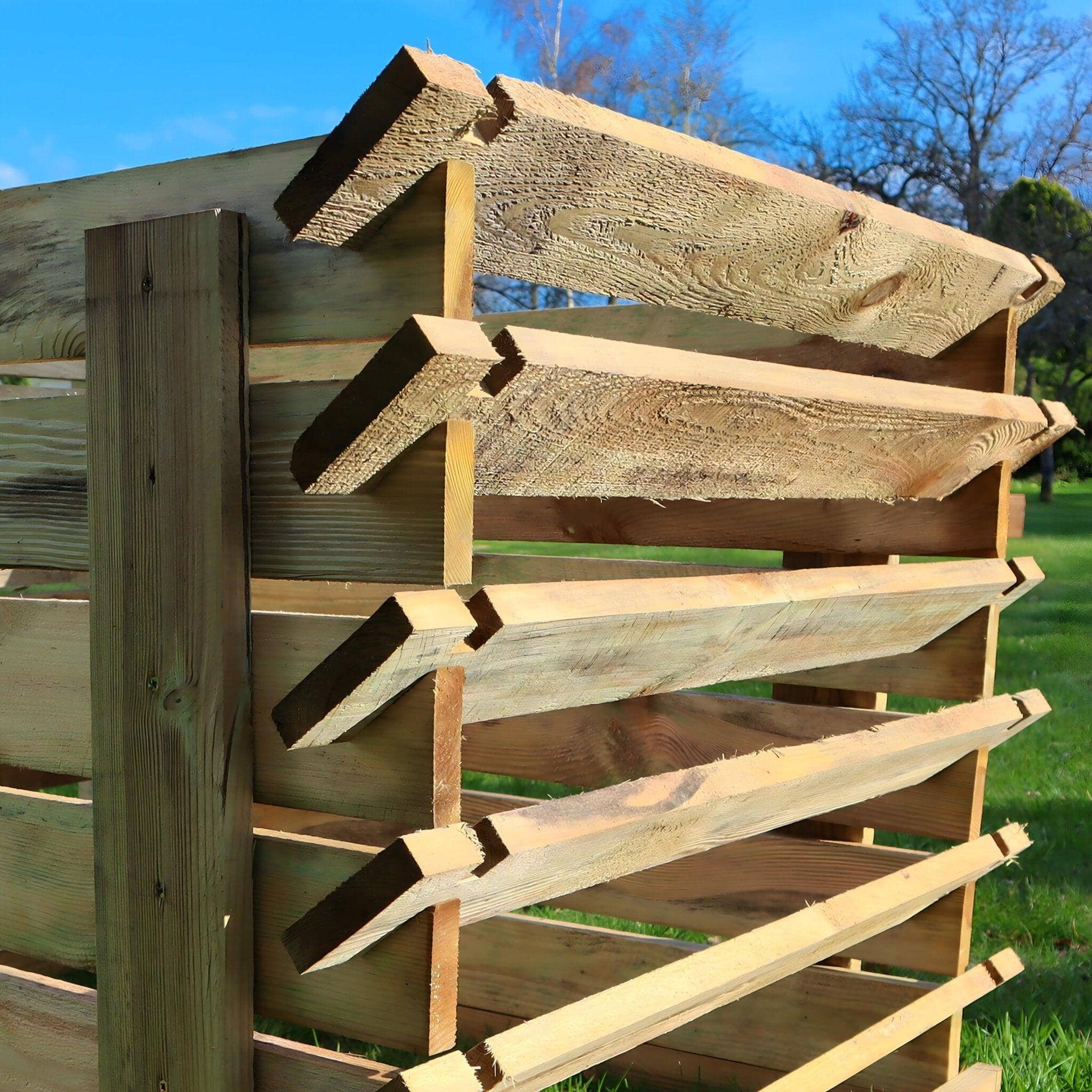 897 Litre Easy Fill Wooden Compost Bin – Extra Large Pressure-Treated Pine