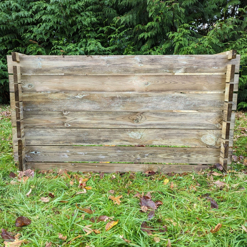 893 Litre Large Wooden Compost Bin – Slatted Airflow Composter