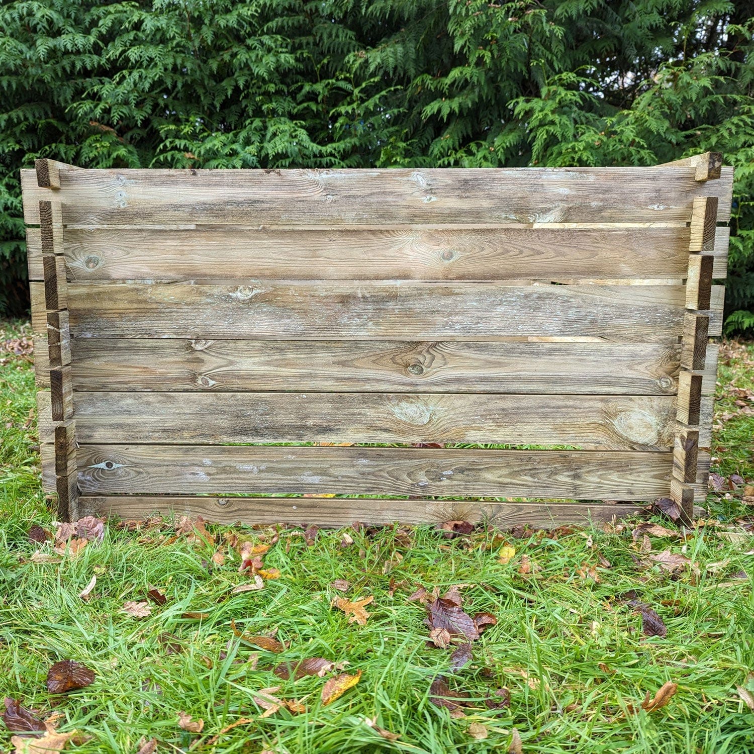 893 Litre Large Wooden Compost Bin – Slatted Airflow Composter