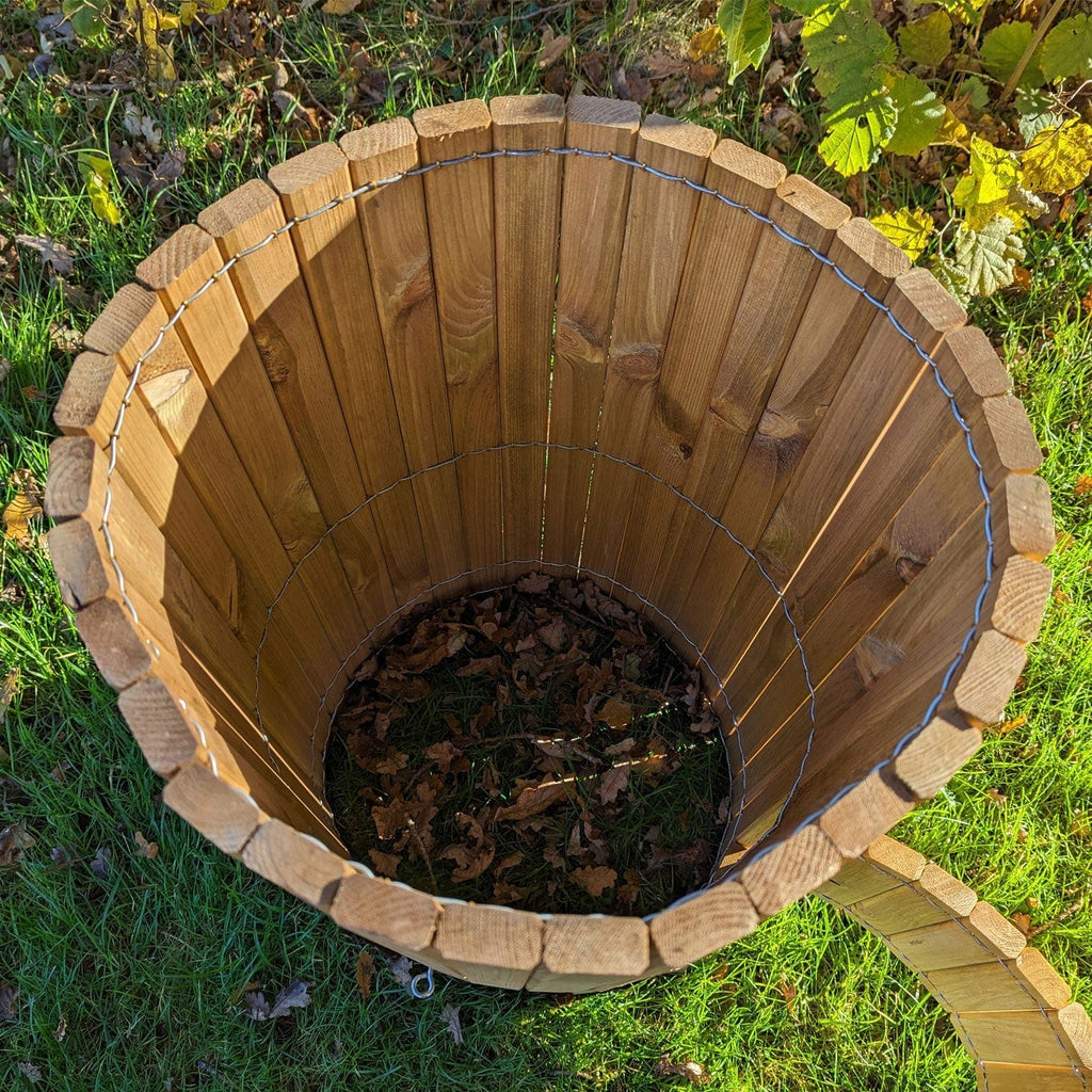 66 Litre Wooden Potato Planter Barrel – Swing Door Harvest Access